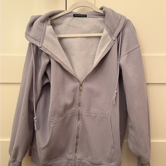 Brandy Melville Jackets & Blazers - Brandy Melville Light Purple Hoodie